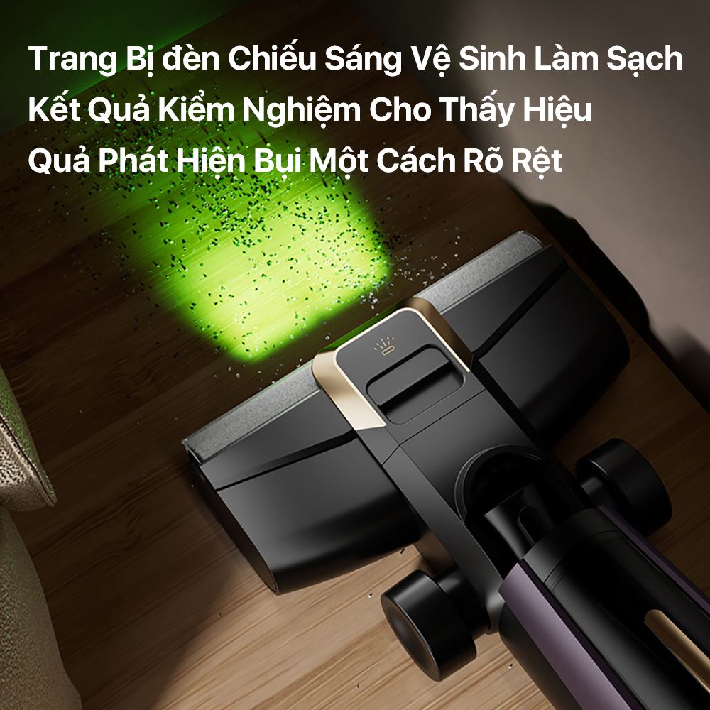 Máy hút bụi lau nhà Deerma P40 Pro Màu Đen - Tím