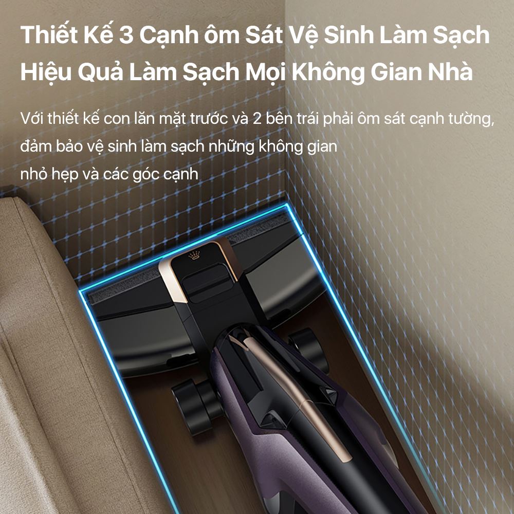 Máy hút bụi lau nhà Deerma P40 Pro Màu Đen - Tím