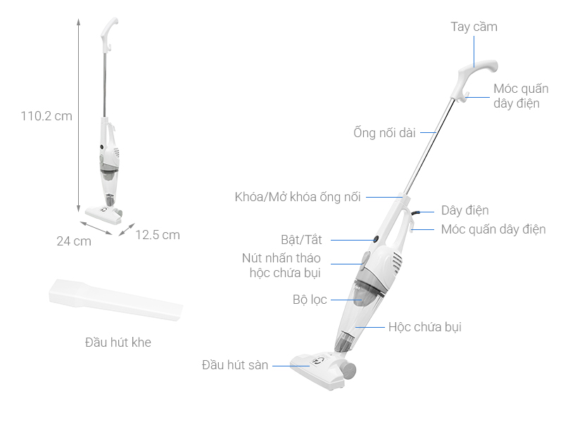 Máy hút bụi cầm tay Midea MS861APBK