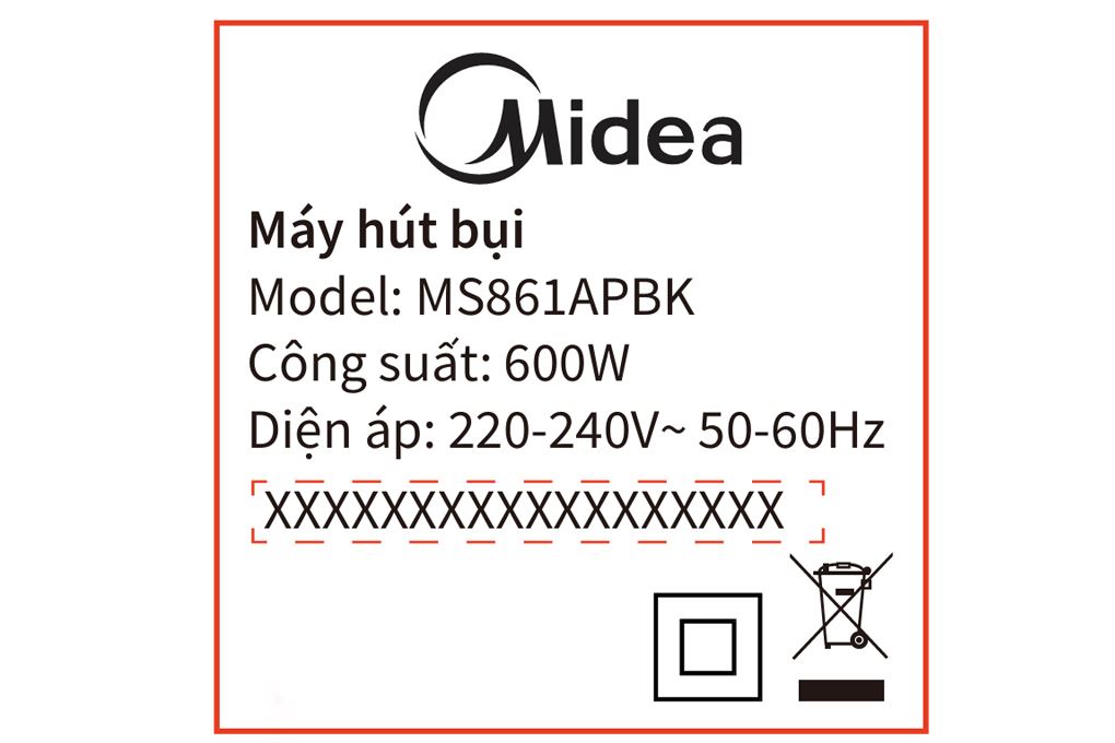 Máy hút bụi cầm tay Midea MS861APBK - 9