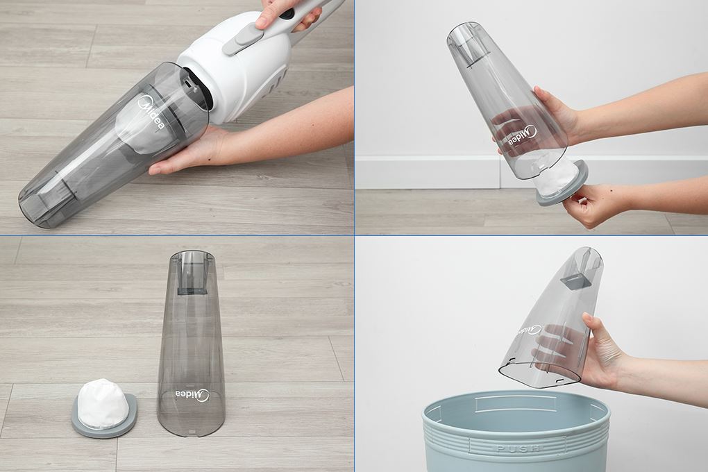 Máy hút bụi cầm tay Midea MS861APBK Màu Trắng - Đen