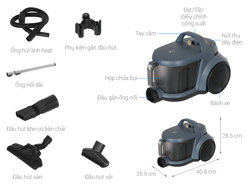 Máy hút bụi dạng hộp Electrolux Clean 500 EFC52512