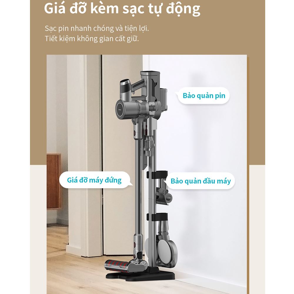 Máy hút bụi không dây Lock&Lock ENV356GRY Màu Xám