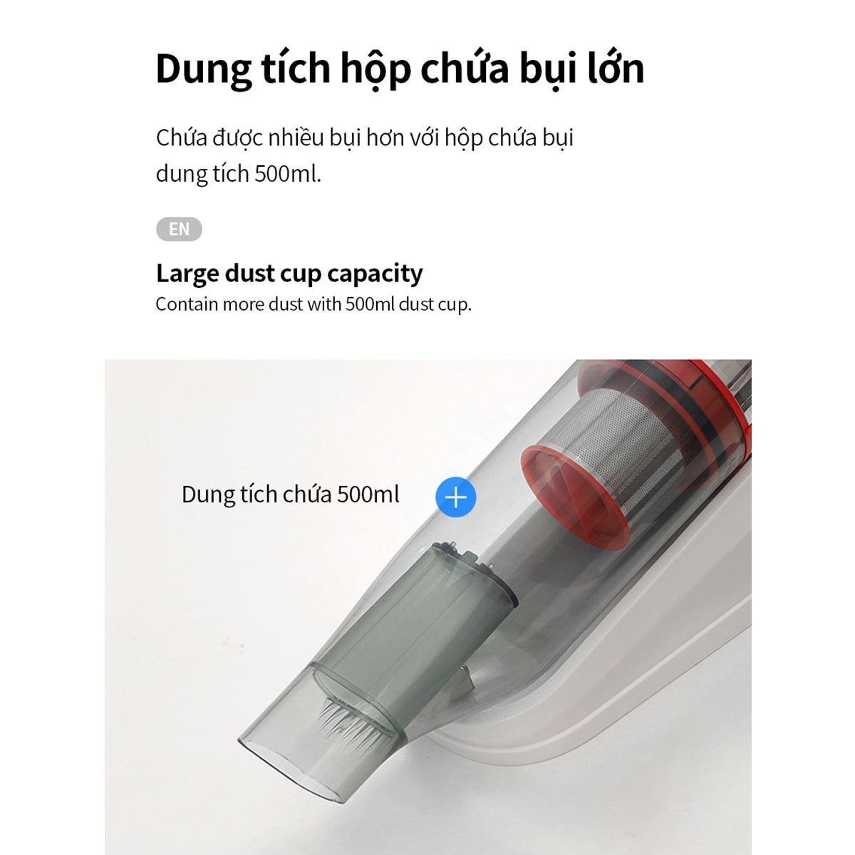Máy hút bụi không dây Lock&Lock ENV136WHT - 6