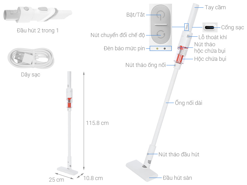 Máy hút bụi cầm tay Xiaomi P30 EU