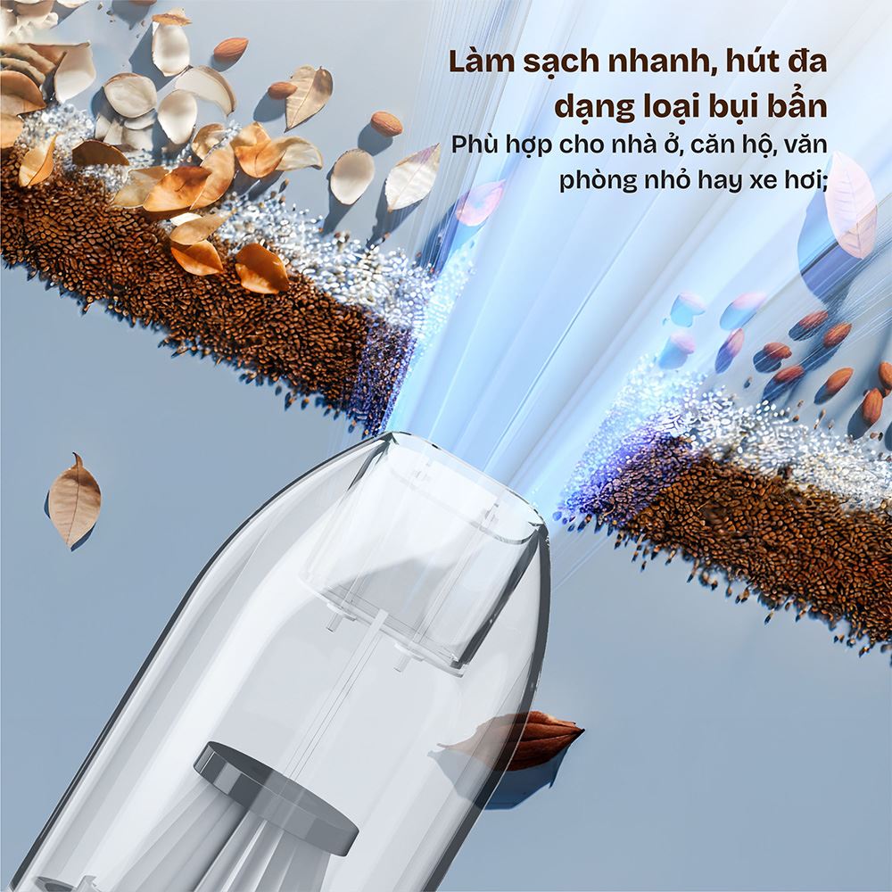 Máy hút bụi cầm tay FUJIHOME VC01 Màu Trắng