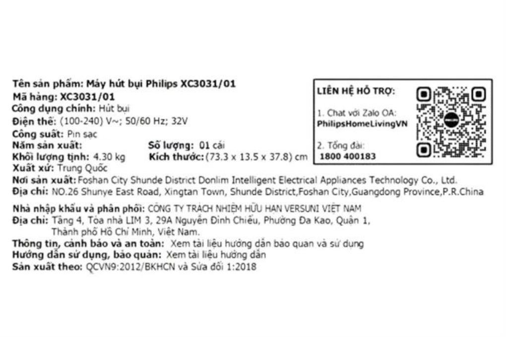 Máy hút bụi không dây Philips XC3031/01 - 24