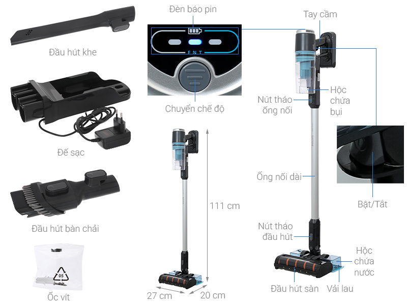 Máy hút bụi không dây Philips XC3131/01