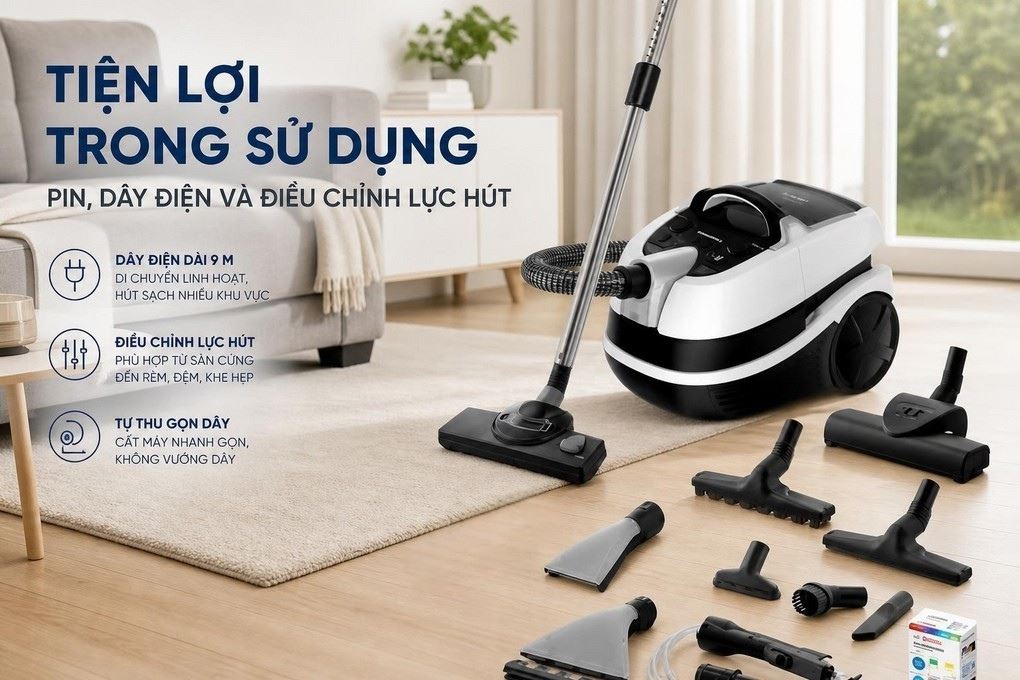 Máy hút bụi dạng hộp Bosch BWD421PRO Màu Trắng