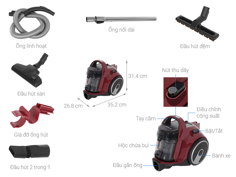 Máy hút bụi dạng hộp Bosch BGC05AAA2