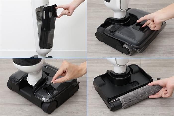 Máy hút bụi lau sàn Xiaomi Truclean W30 Pro Màu Trắng - Đen