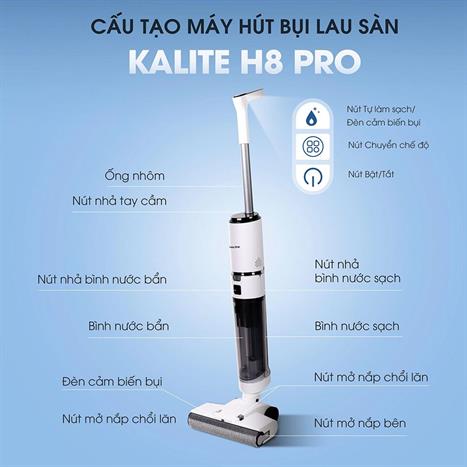 Máy hút bụi cầm tay Kalite H8 Pro Màu Trắng