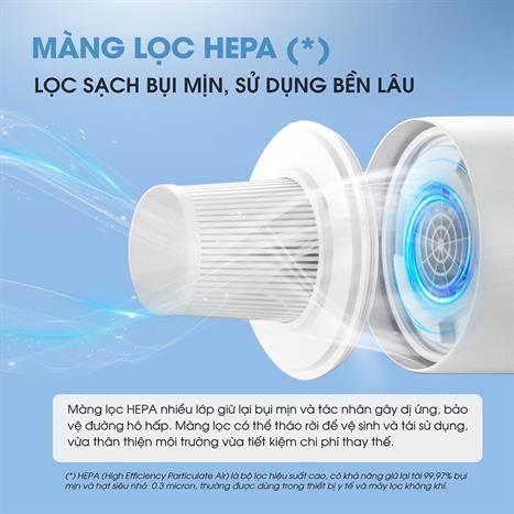 Máy hút bụi cầm tay Kalite KHV01 Màu Trắng