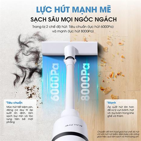 Máy hút bụi cầm tay Kalite KHV01 Màu Trắng