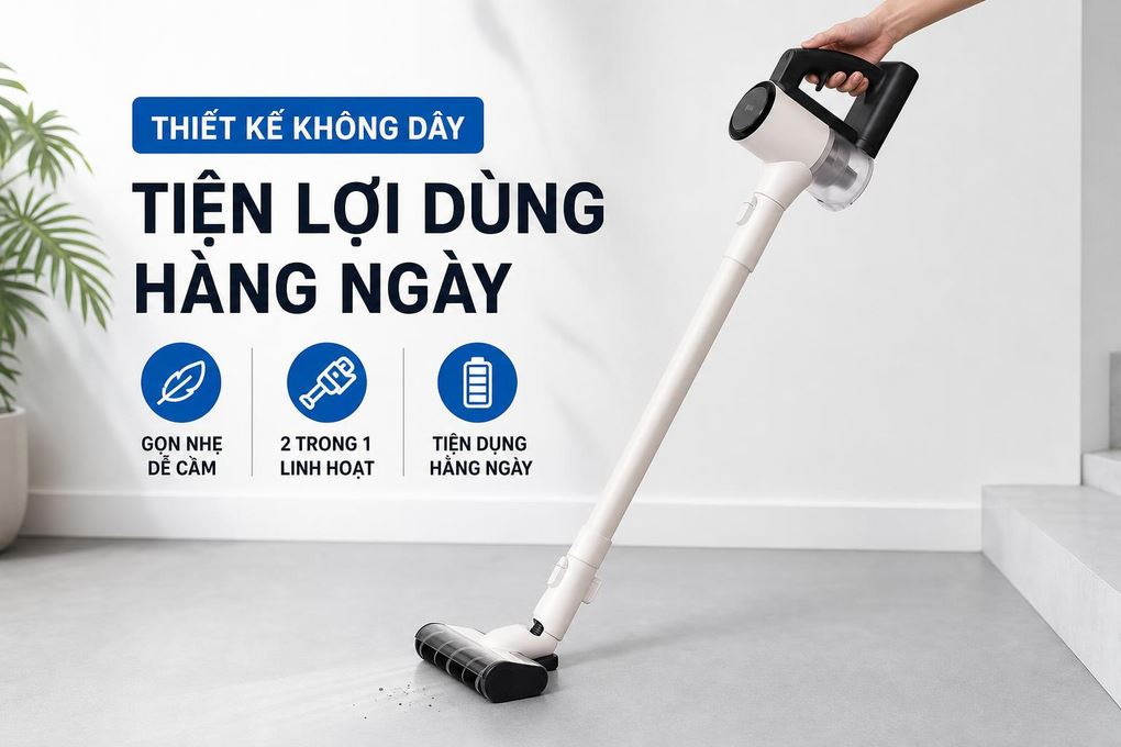 Máy hút bụi cầm tay LG A9-ACE Màu Màu be
