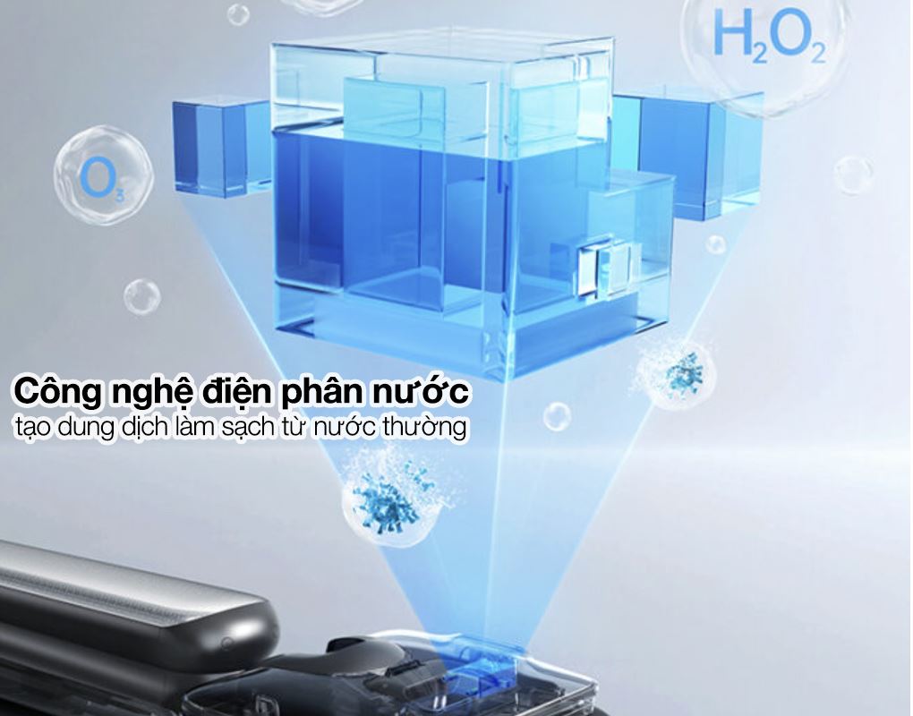 Máy hút bụi lau nhà Tineco Floor One S9 Artist Steam Pro - Công nghệ điện phân nước