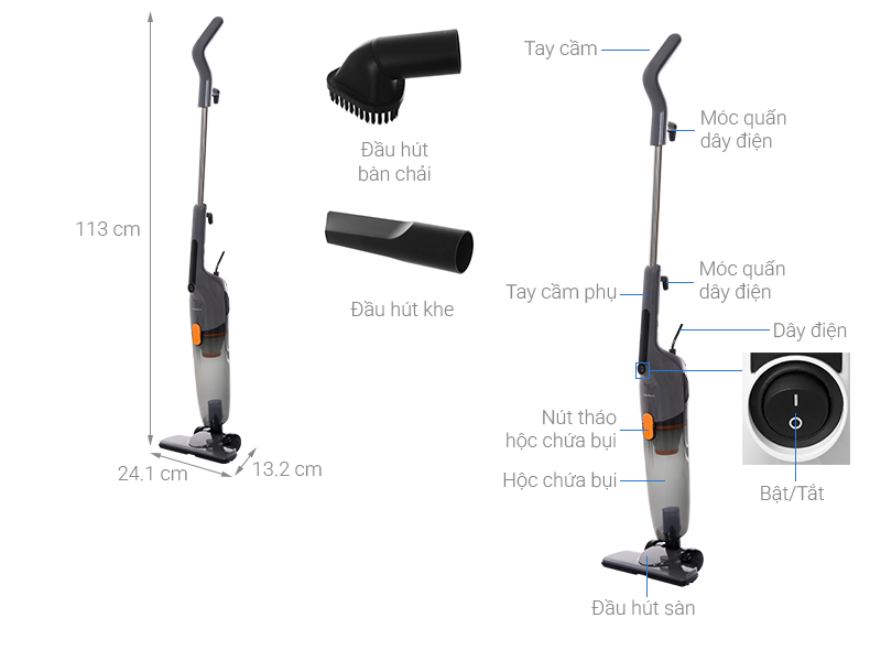 Máy hút bụi cầm tay Deerma DXAD11A - Xám