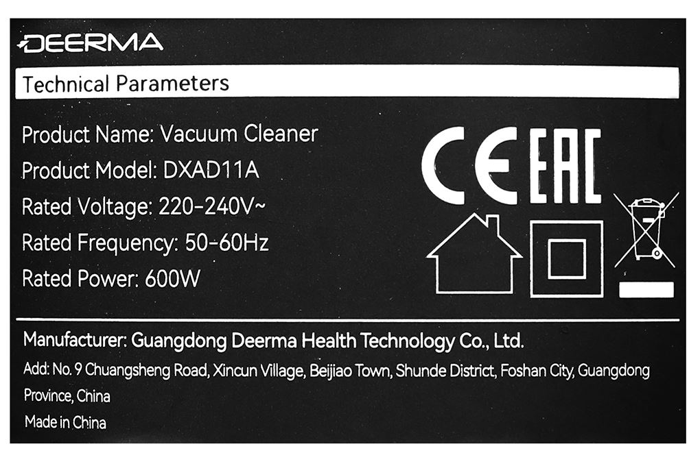 Máy hút bụi cầm tay Deerma DXAD11A - Xám Màu Xám đậm