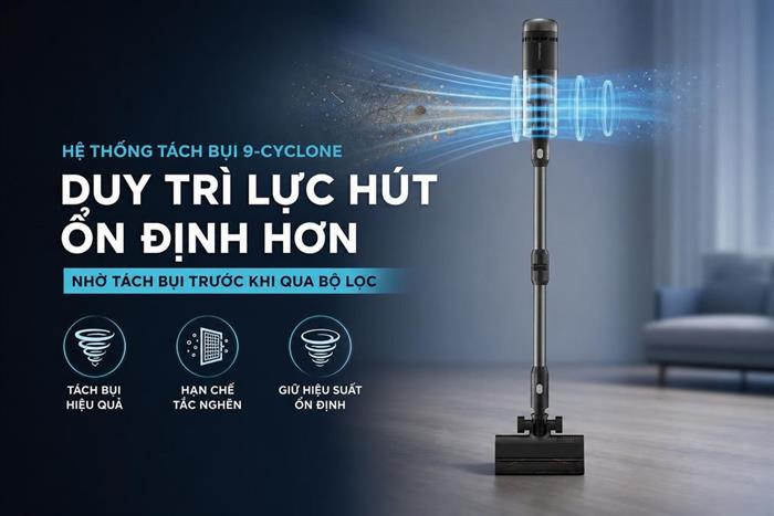 Máy hút bụi không dây Roborock H60 Ultra Màu Trắng