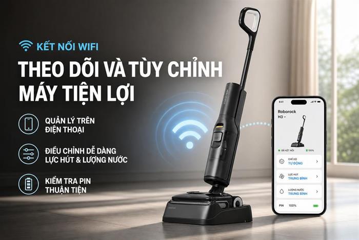 Máy hút bụi lau nhà Roborock F25 ACE Combo Màu Trắng