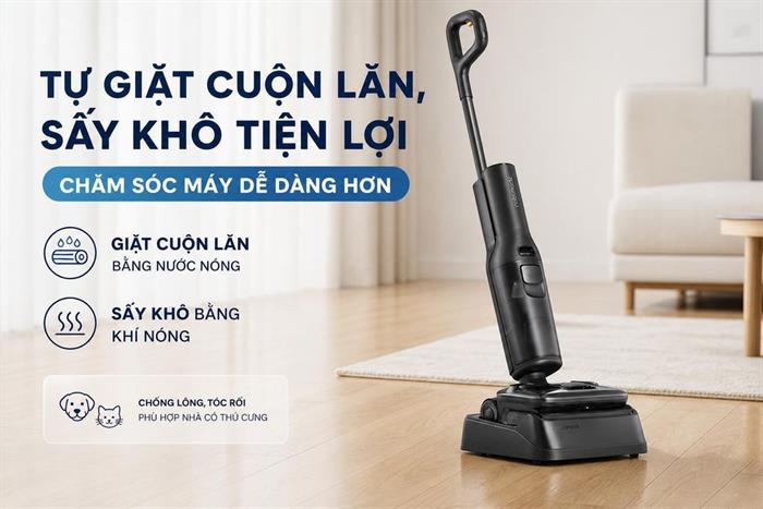 Máy hút bụi lau nhà Roborock F25 ACE Pro Màu Trắng
