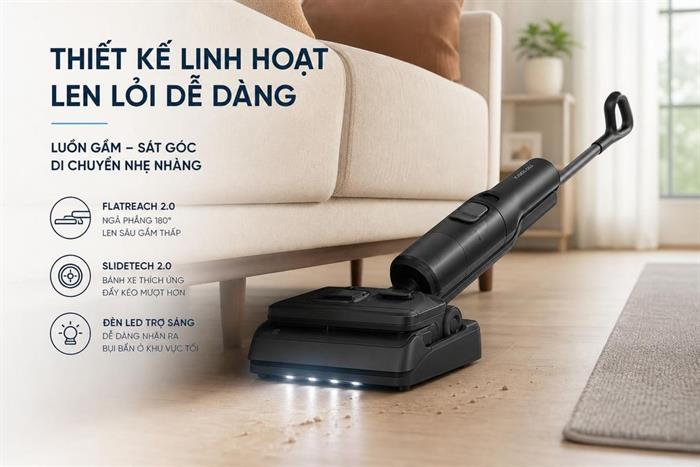 Máy hút bụi lau nhà Roborock F25 ACE Pro Màu Trắng