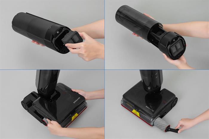 Máy hút bụi lau nhà Dreame H16 Steam Màu Đen