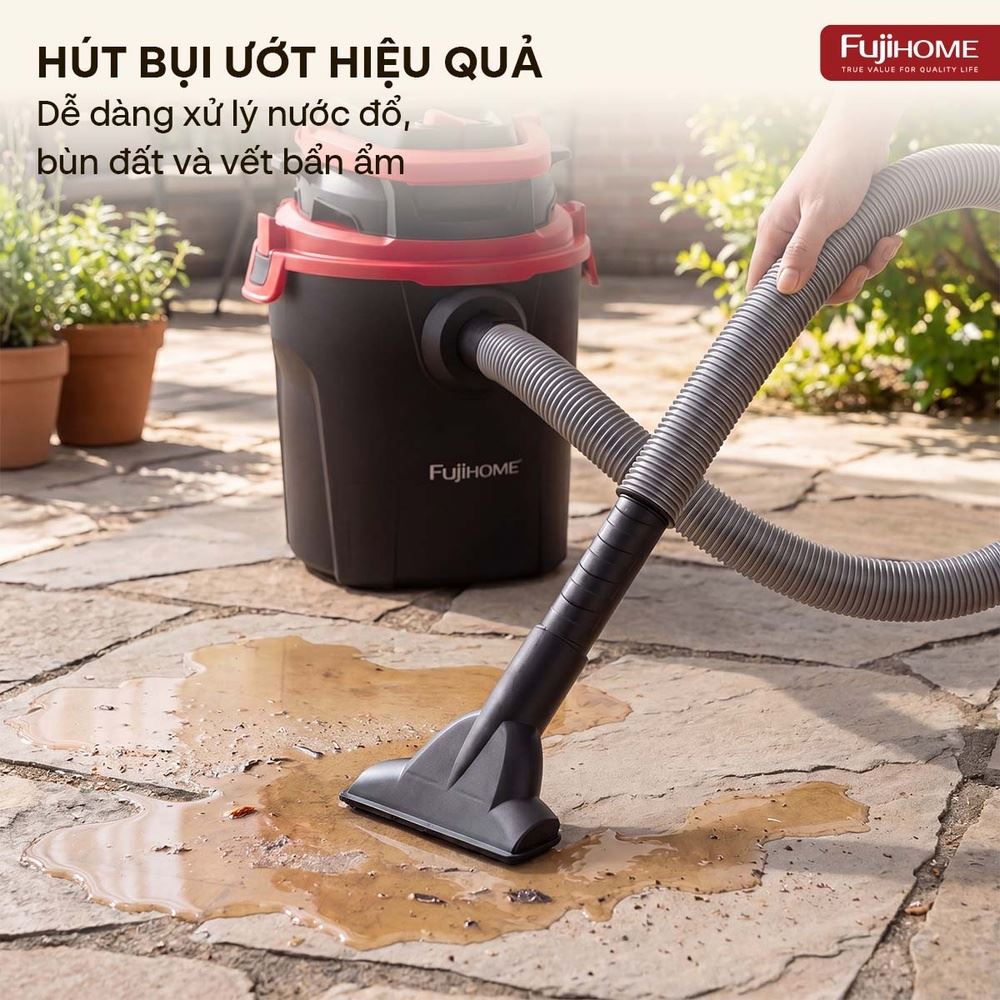 Máy hút bụi dạng hộp FUJIHOME VC10N Màu Trắng