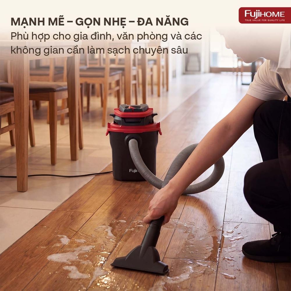 Máy hút bụi dạng hộp FUJIHOME VC10N Màu Trắng