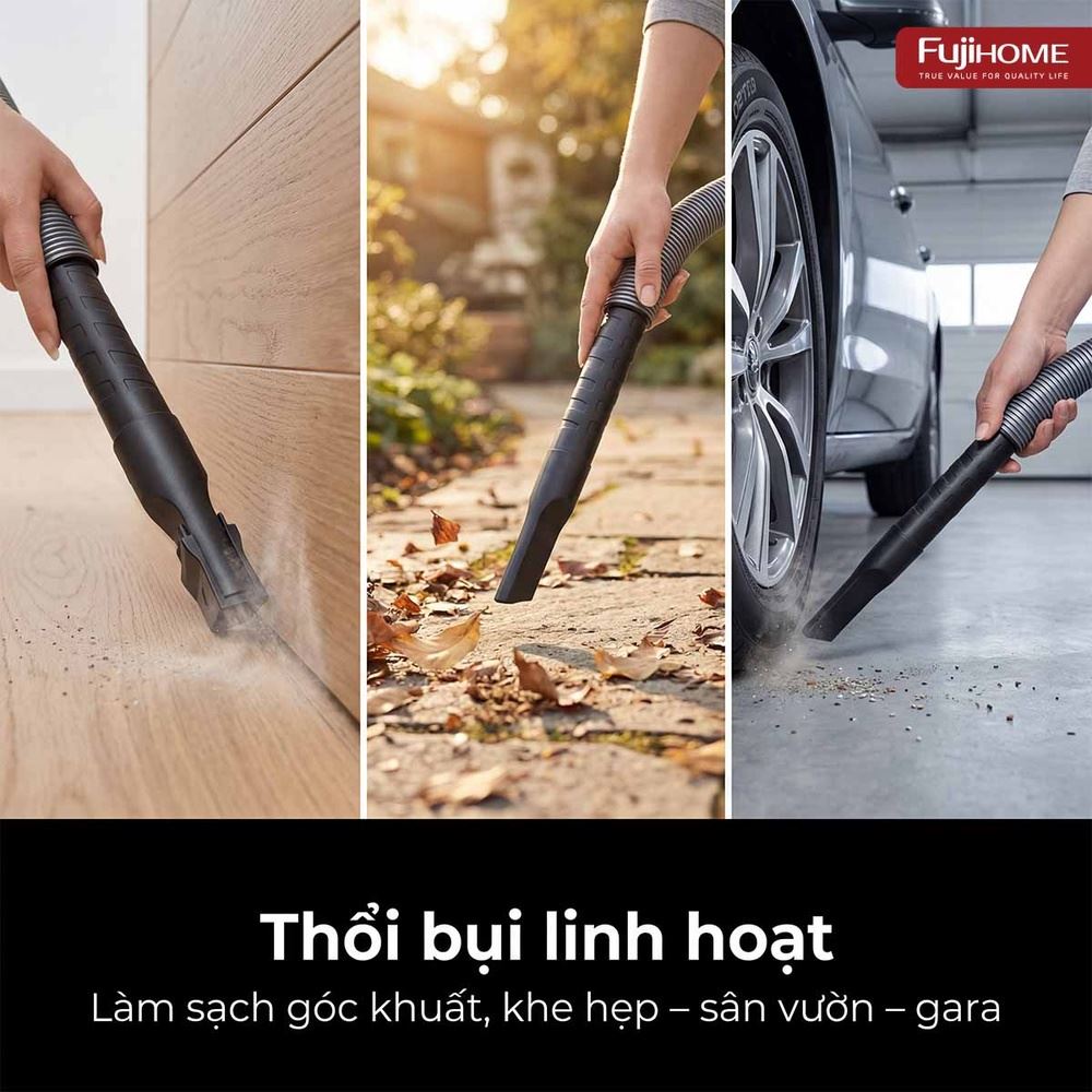 Máy hút bụi dạng hộp FUJIHOME VC10N Màu Trắng