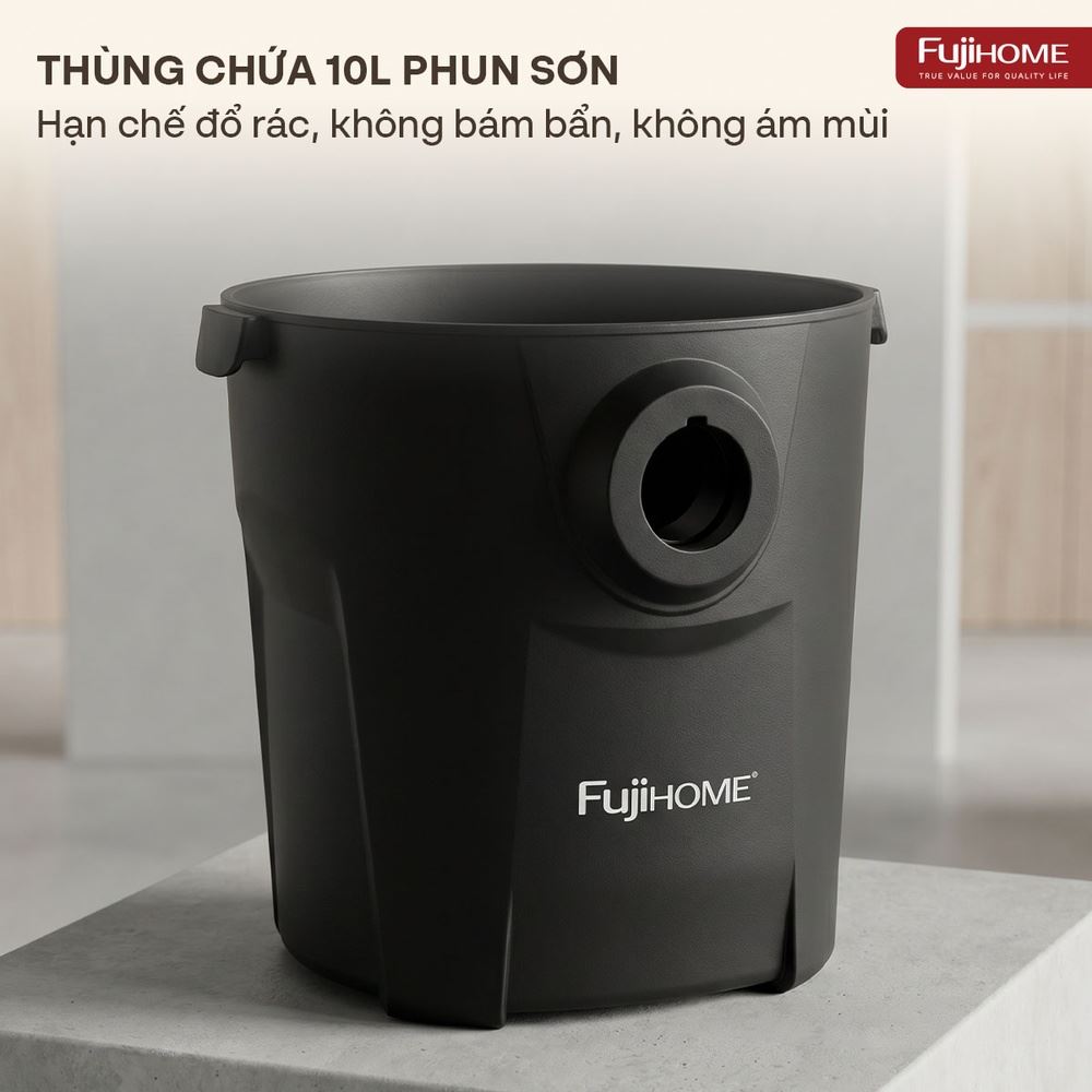 Máy hút bụi dạng hộp FUJIHOME VC10N Màu Trắng