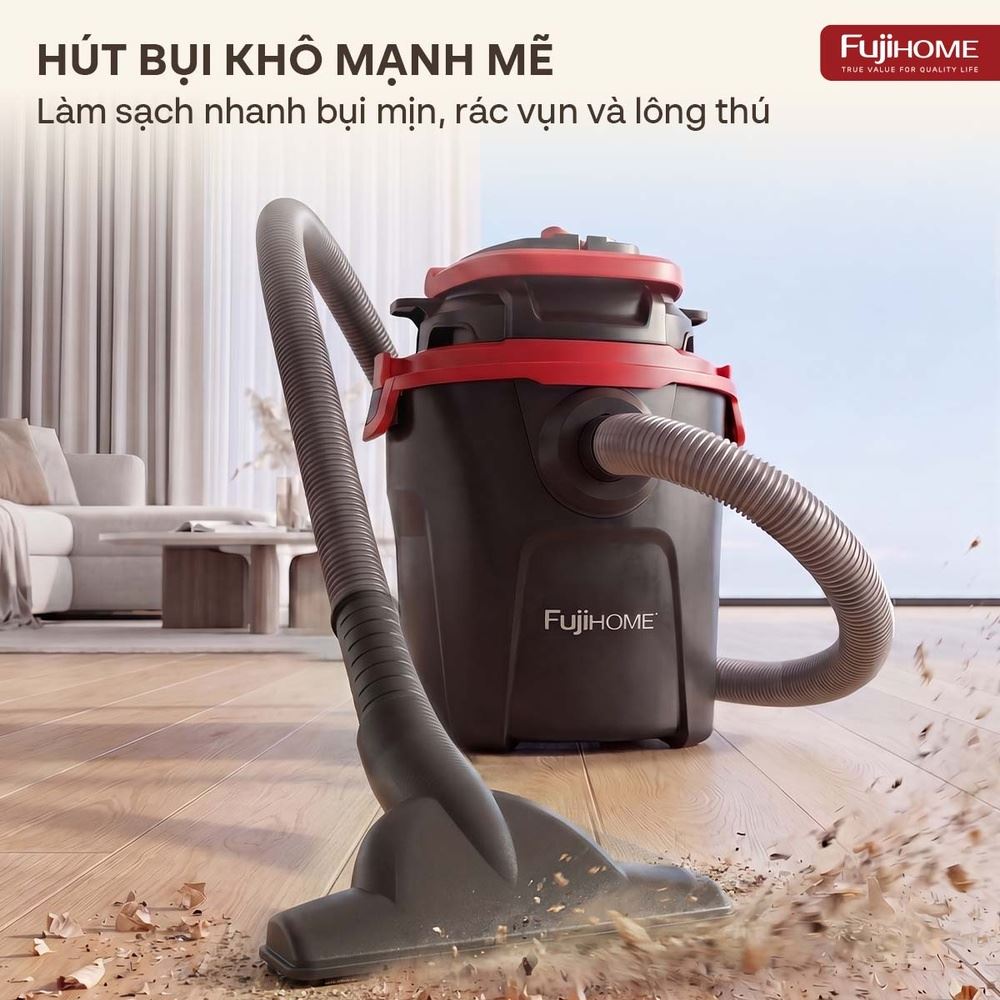 Máy hút bụi dạng hộp FUJIHOME VC10N Màu Trắng