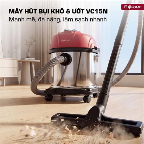 Máy hút bụi dạng hộp FUJIHOME VC15N Màu Trắng