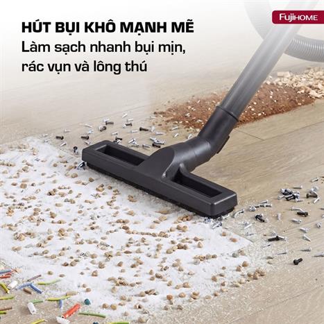 Máy hút bụi dạng hộp FUJIHOME VC15N Màu Trắng