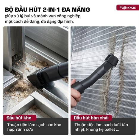 Máy hút bụi dạng hộp FUJIHOME VC18N Màu Trắng