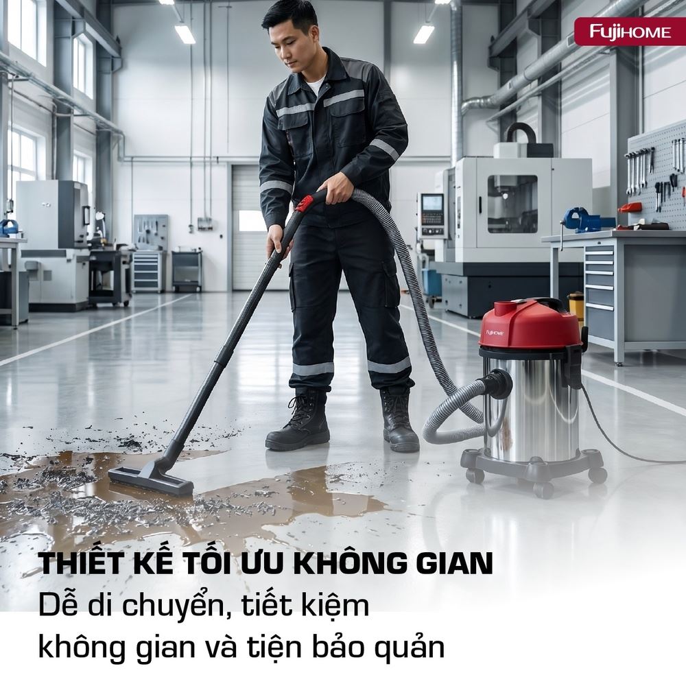 Máy hút bụi dạng hộp FUJIHOME VC18N Màu Trắng
