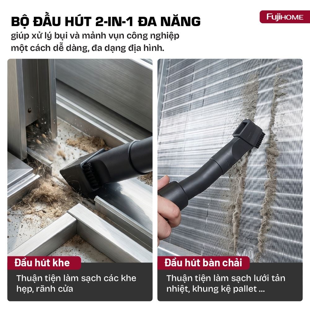 Máy hút bụi dạng hộp FUJIHOME VC20N Màu Trắng