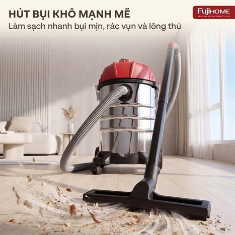 Máy hút bụi dạng hộp FUJIHOME VC30N Màu Trắng