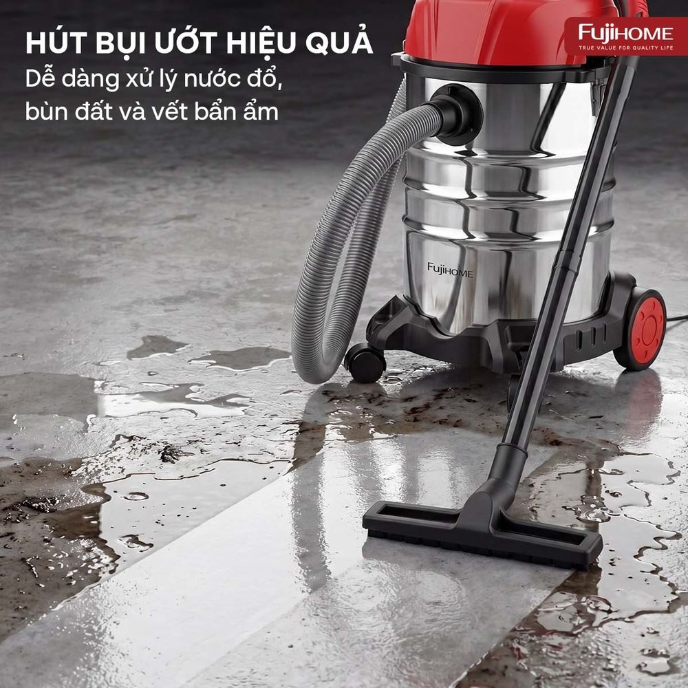 Máy hút bụi dạng hộp FUJIHOME VC30N Màu Trắng