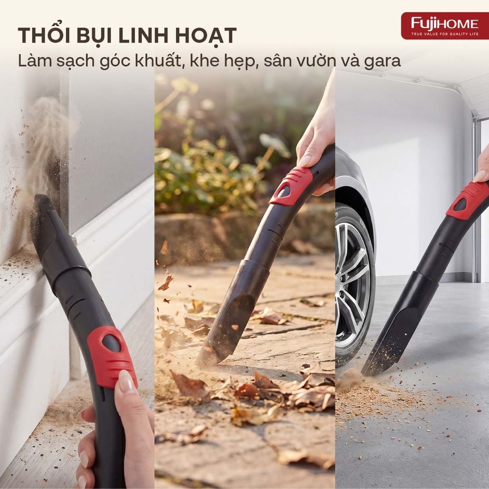 Máy hút bụi dạng hộp FUJIHOME VC30N Màu Trắng