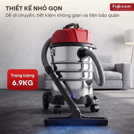 Máy hút bụi dạng hộp FUJIHOME VC30N Màu Trắng