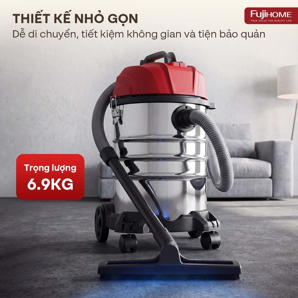 Máy hút bụi dạng hộp FUJIHOME VC30N Màu Trắng