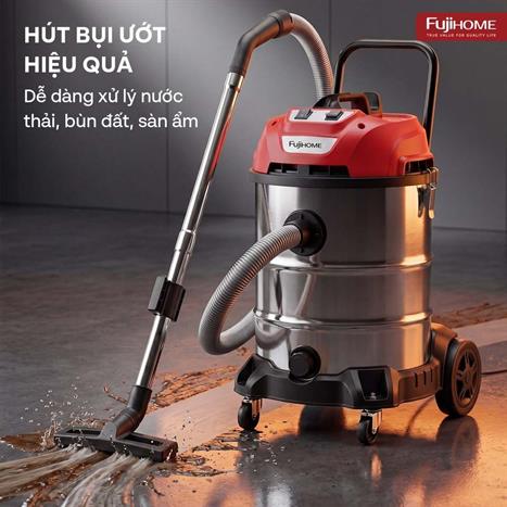 Máy hút bụi công nghiệp FUJIHOME VC60N Màu Trắng