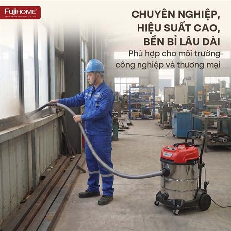 Máy hút bụi công nghiệp FUJIHOME VC60N Màu Trắng
