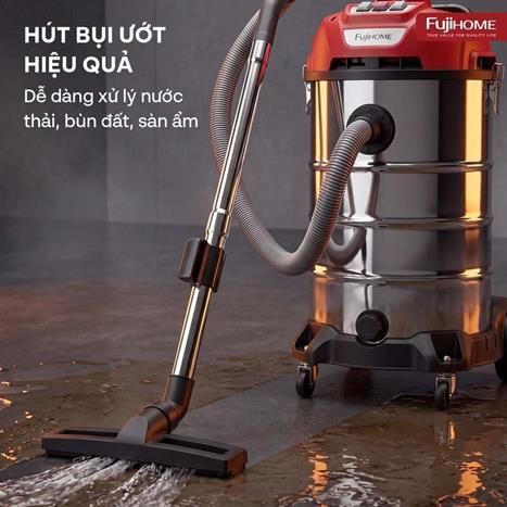 Máy hút bụi công nghiệp FUJIHOME VC80N Màu Trắng