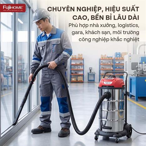 Máy hút bụi công nghiệp FUJIHOME VC90N Màu Trắng