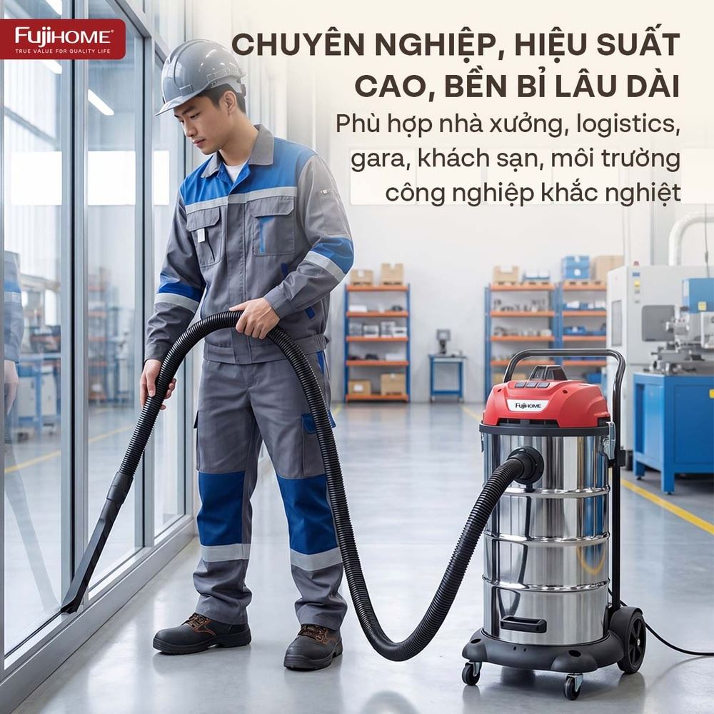 Máy hút bụi công nghiệp FUJIHOME VC90N - 14