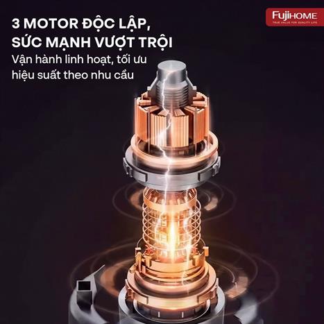 Máy hút bụi công nghiệp FUJIHOME VC90N Màu Trắng
