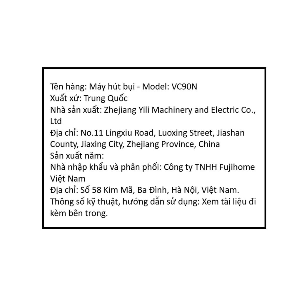 Máy hút bụi công nghiệp FUJIHOME VC90N - 15