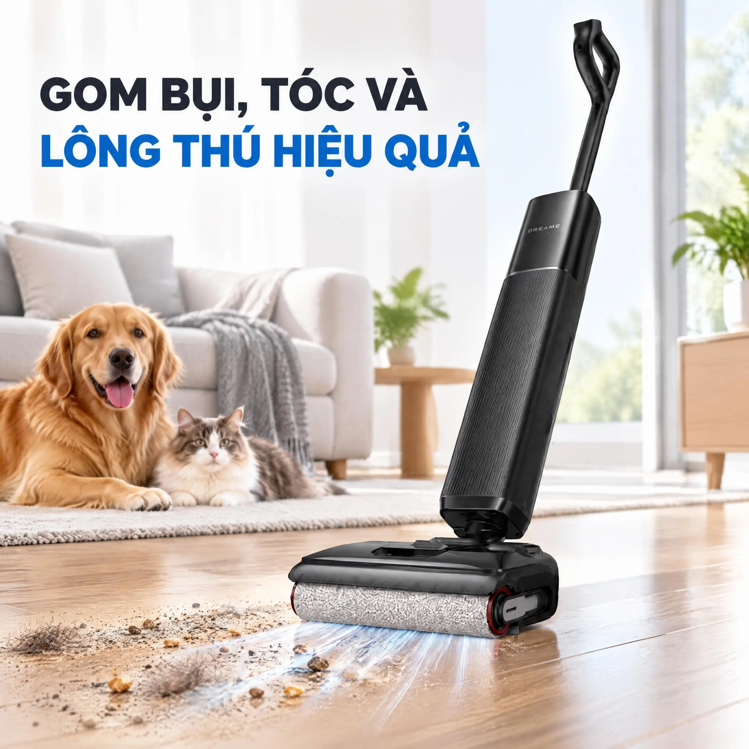 Máy hút bụi lau nhà Dreame H16 GT Màu Trắng